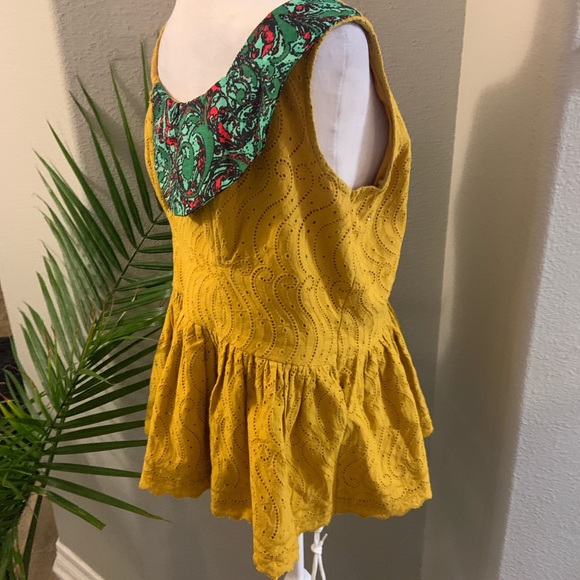 Cool find! Vintage Hamdmade Patchwork Zipup Top/Vest - Appropriate L-XL - Picture 4 of 7